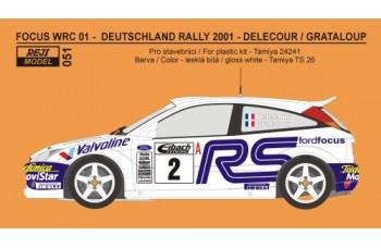Decal – Ford Focus WRC 01 Rally Deutschland 2001 – Delecour